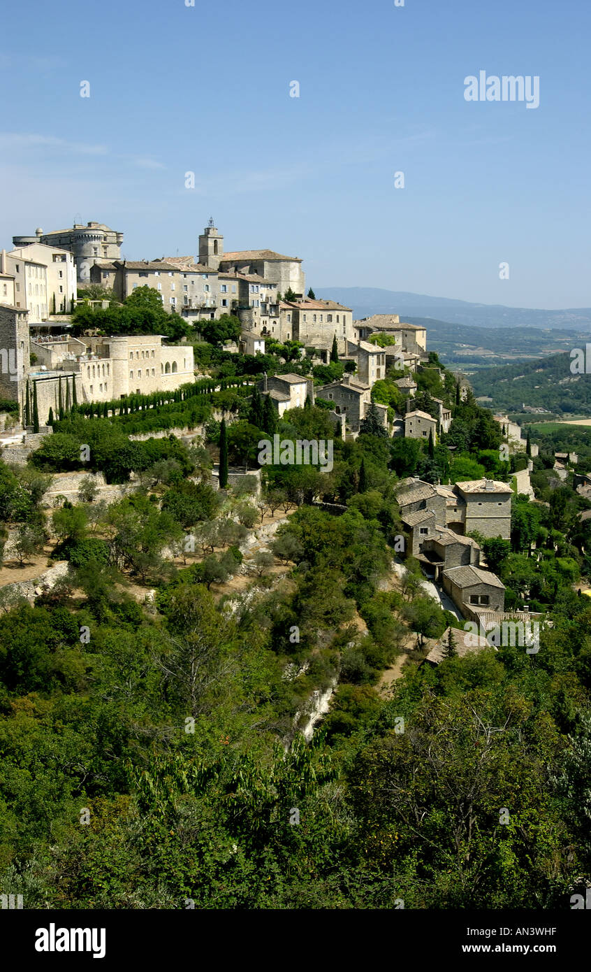 Village de Gordes, Vaucluse, France, Europe Banque D'Images