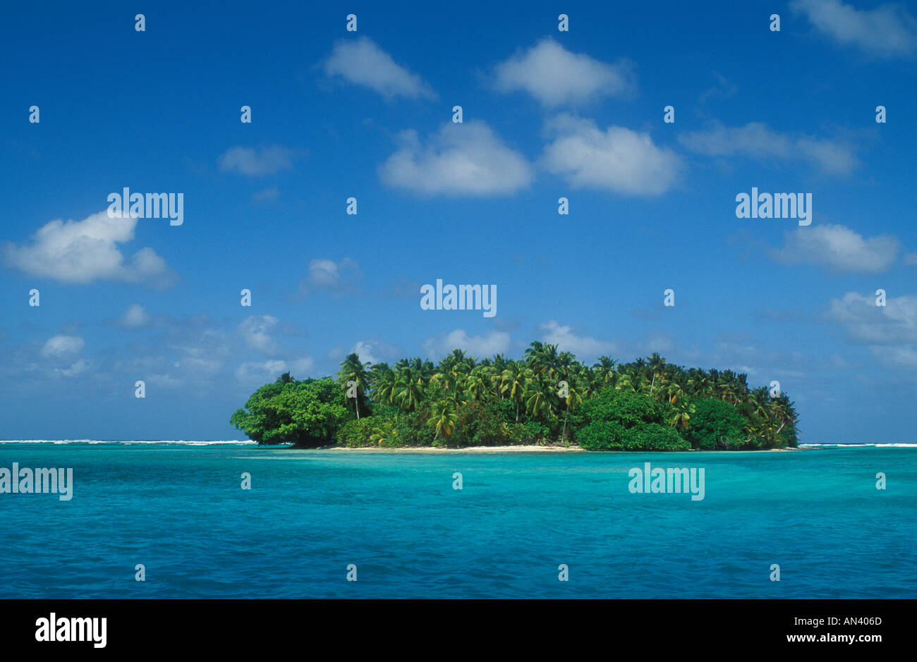 Îles Marshall Micronésie petite île dans l'atoll de Majuro de lagoon année Banque D'Images