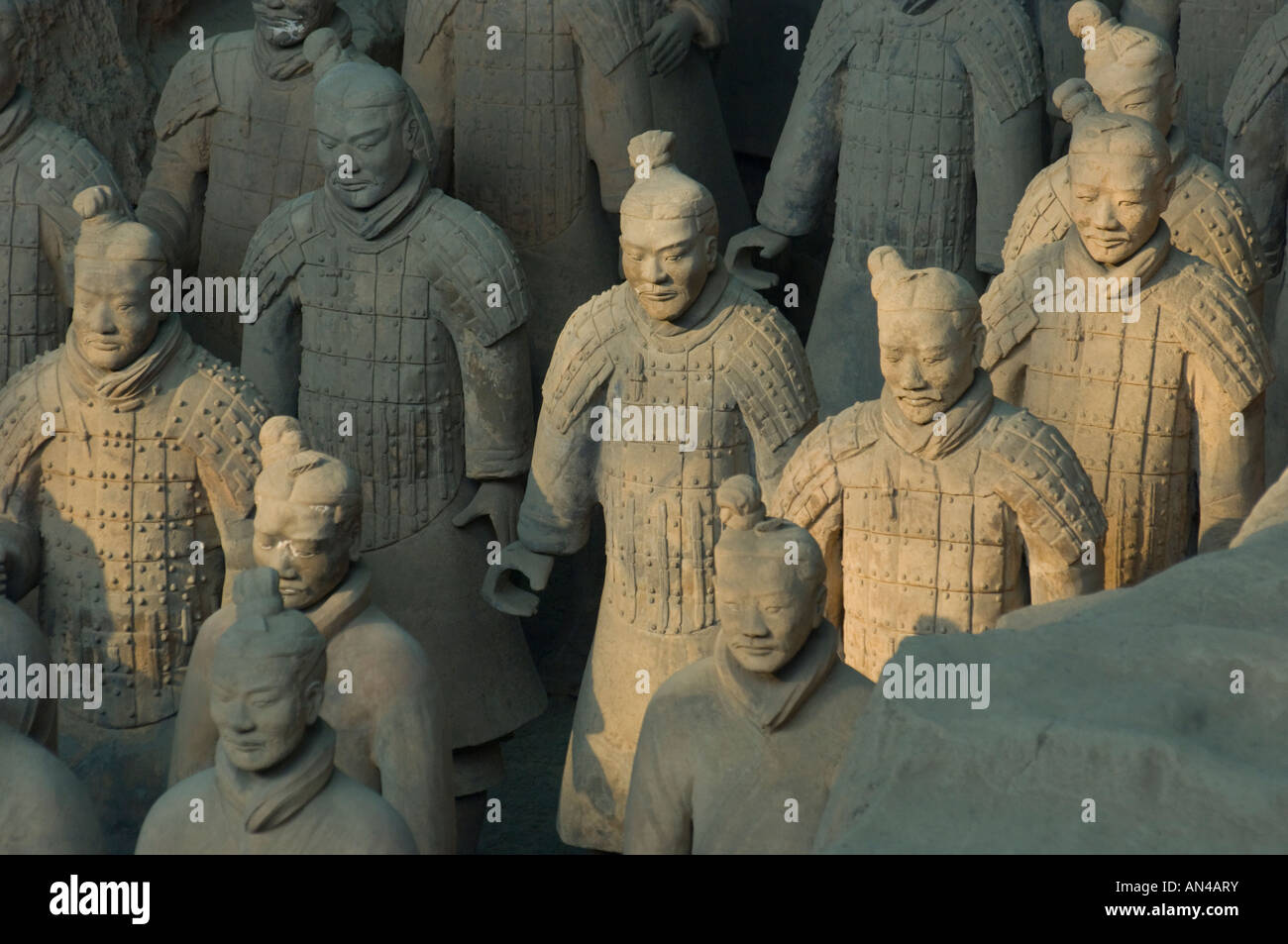 Chine Shaanxi Xian armée de guerriers de terre cuite Banque D'Images