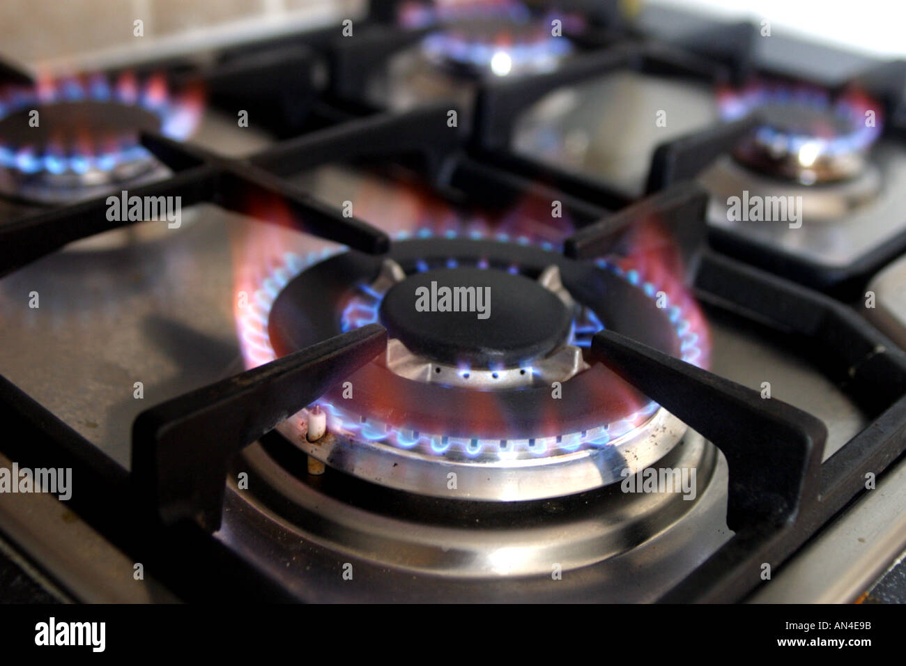 cuisinière à gaz Banque D'Images