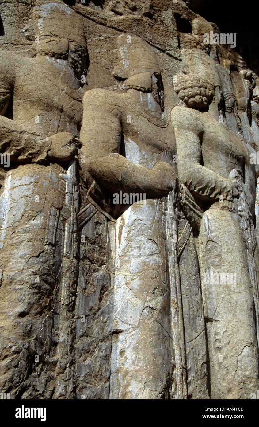 Ruines de Persépolis, l'ancienne capitale, Empire perse, l'Iran Banque D'Images