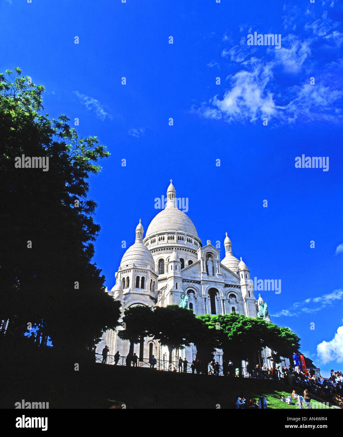 Paris - Sacré Coeur (Construit 1875 à 1914) Montmartre. Banque D'Images