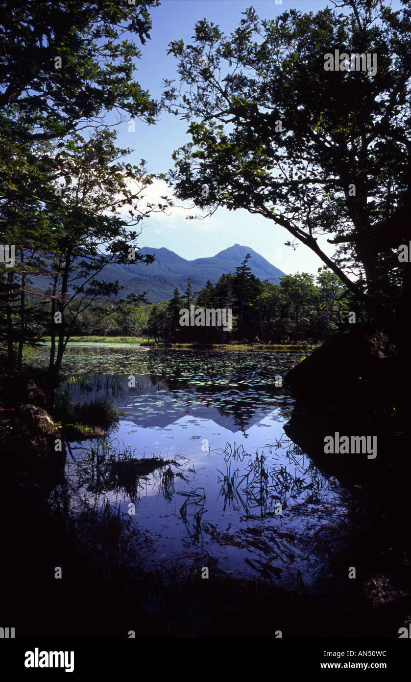 Shiretoko-Goko Shiretoko-Hanto (5 lacs) site du patrimoine mondial, Hokkaido, Japon Banque D'Images