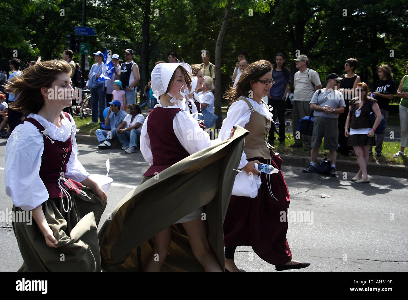 Les jeunes filles de l'indépendance Day Parade Montréal Banque D'Images