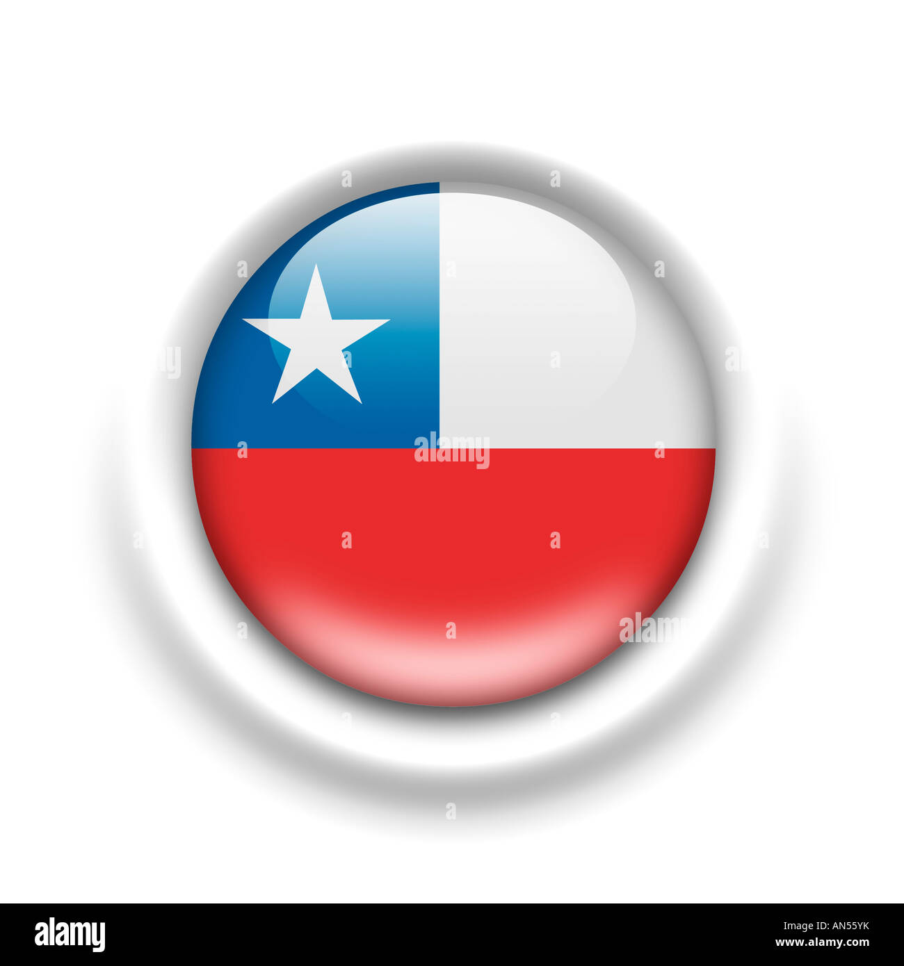 drapeau du Chili Banque D'Images