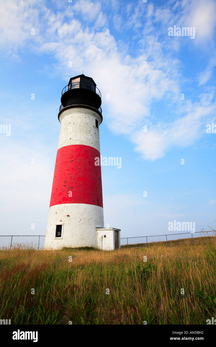 Sankaty Head Lighthouse, Nantucket Island, Cape Cod, Massachusetts Banque D'Images