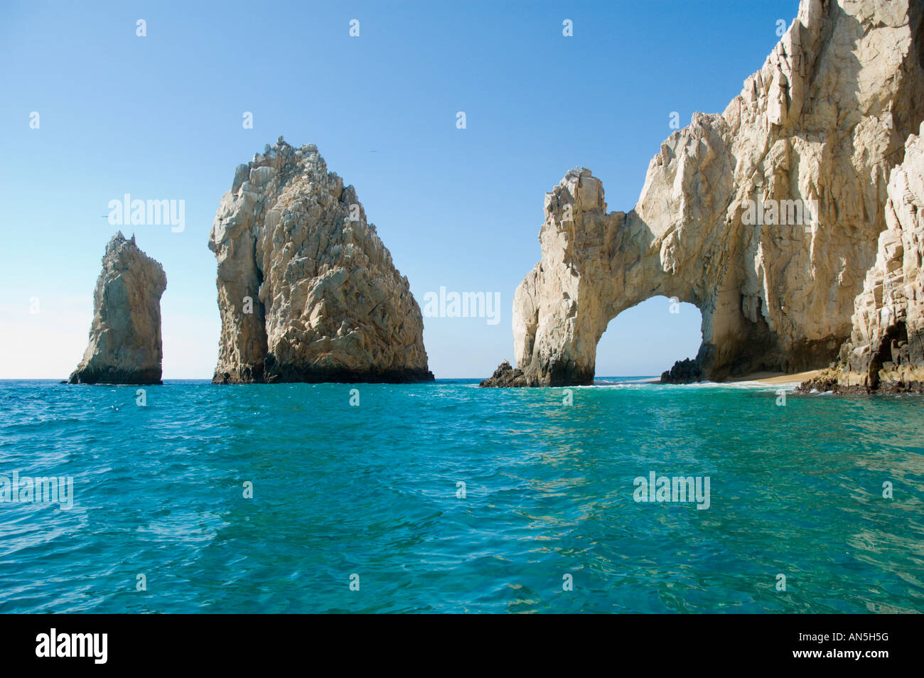 Le bandeau à Cabo San Lucas à midi Banque D'Images