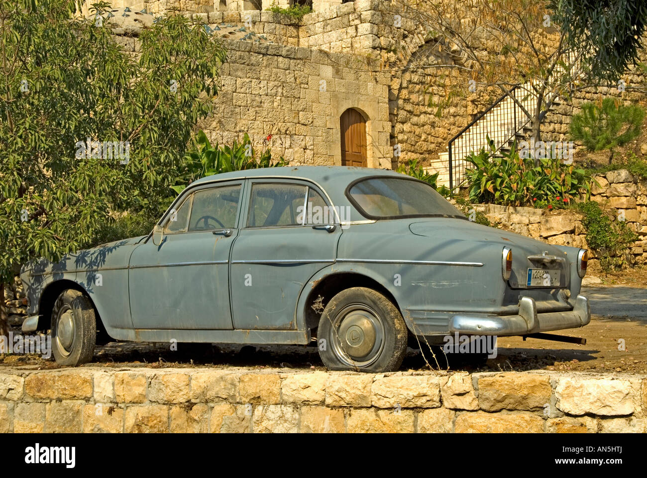 Vintage car à Deir Al Qamar Liban Moyen Orient Banque D'Images