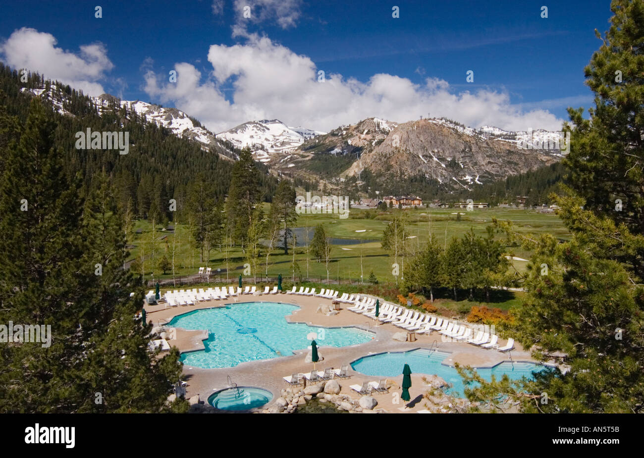 Resort at Squaw Creek Olympic Valley Lake Tahoe en Californie Banque D'Images