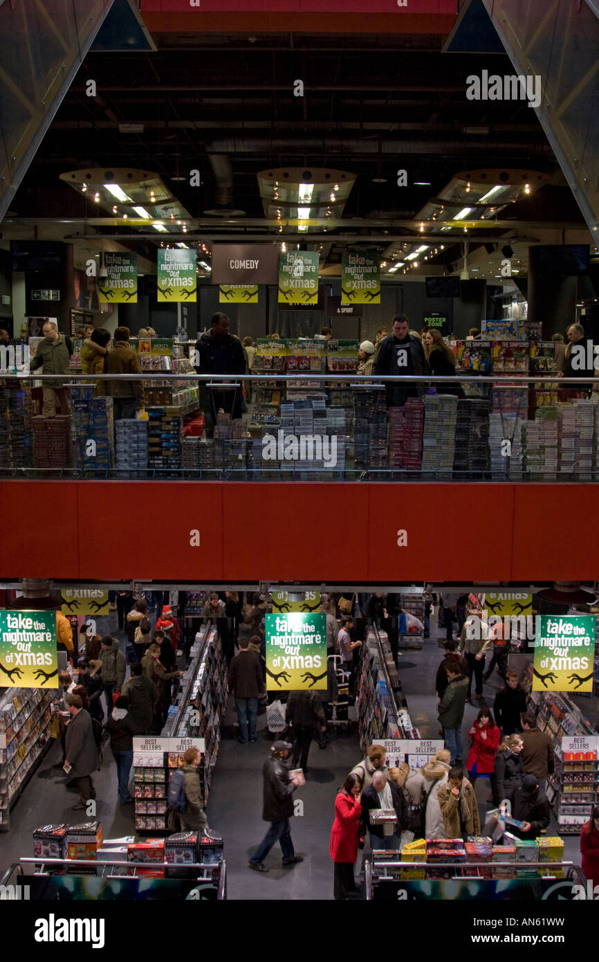 Zavvi Megastore Oxford Street (maintenant fermée) Londres anciennement Virgin Megastore Banque D'Images