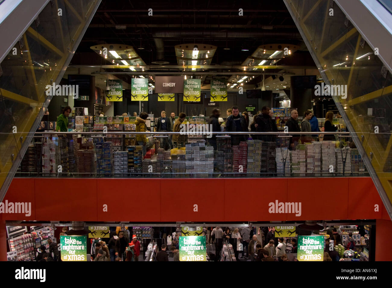 Zavvi Megastore Oxford Street (maintenant fermée) Londres anciennement Virgin Megastore Banque D'Images