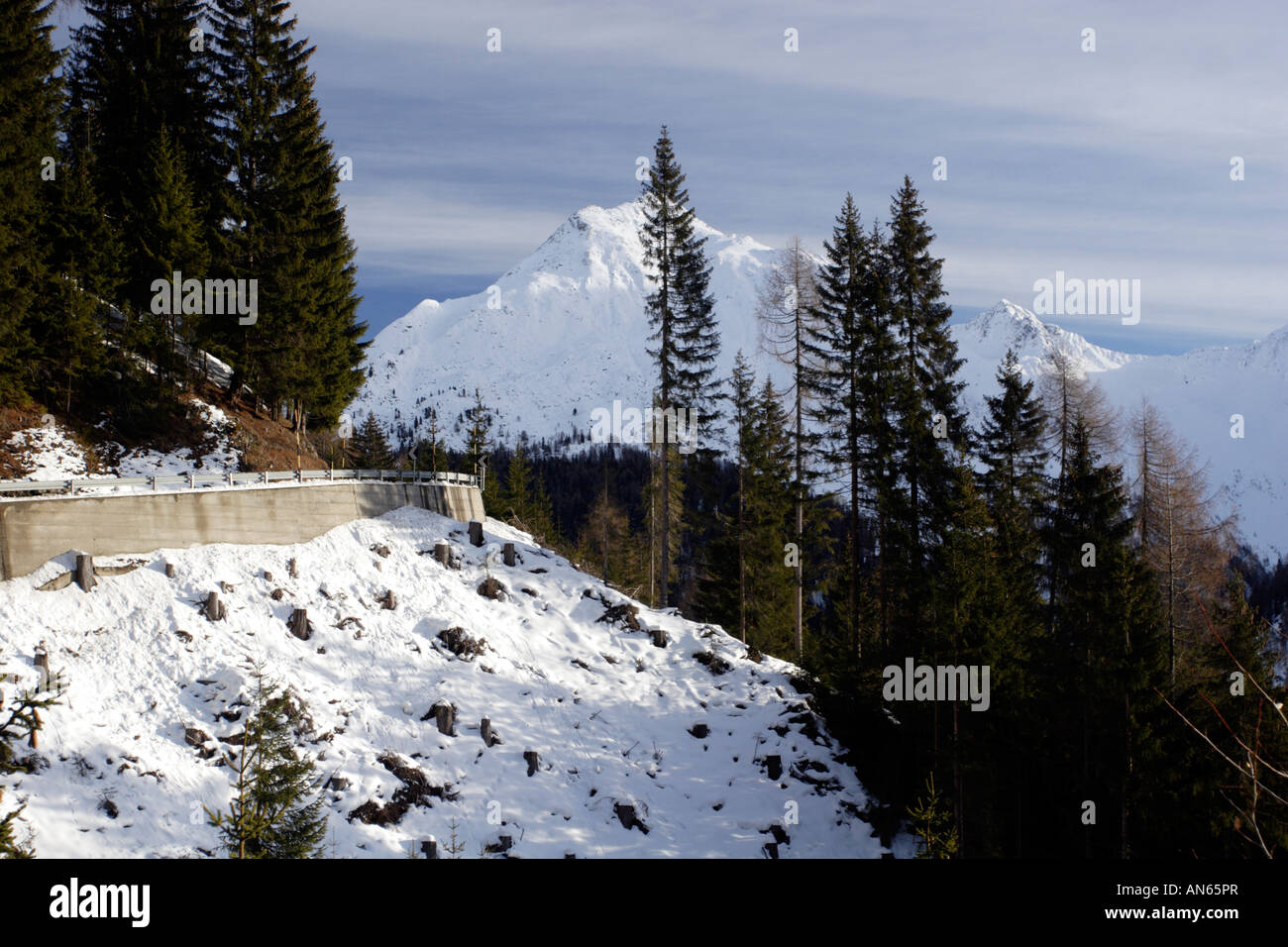 Les Alpes au nord de Meran, Bolzano, Italie Banque D'Images
