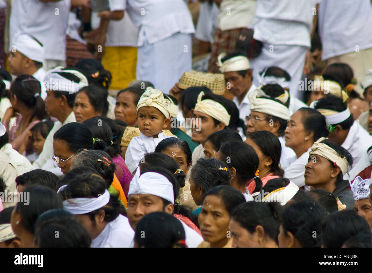 En Basukian Odalan Pura Besakih ou Puseh Jagat Temple Hindou Bali Indonésie Banque D'Images