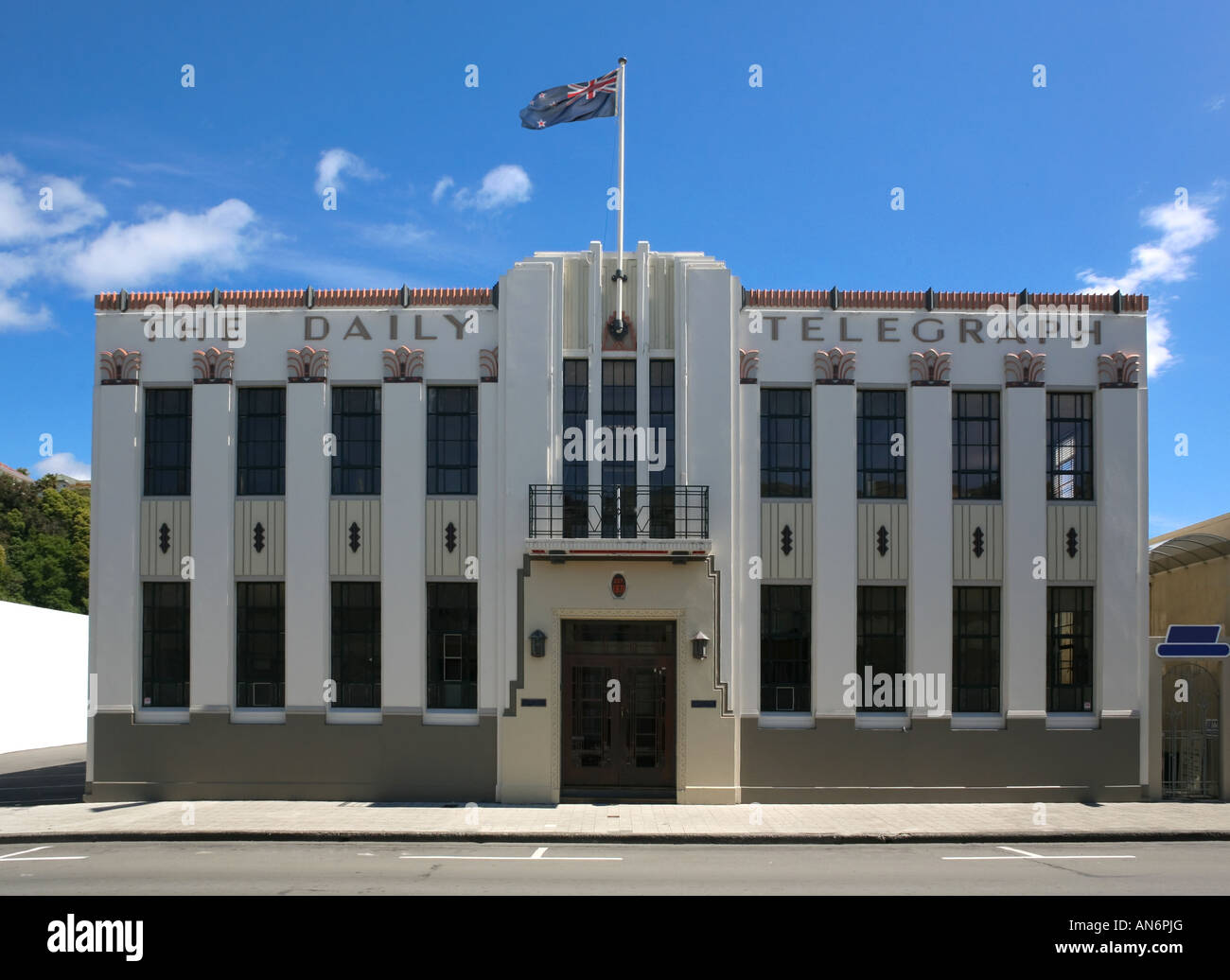 Le Daily Telegraph Building dans le style Art Déco, Napier, Nouvelle-Zélande Banque D'Images