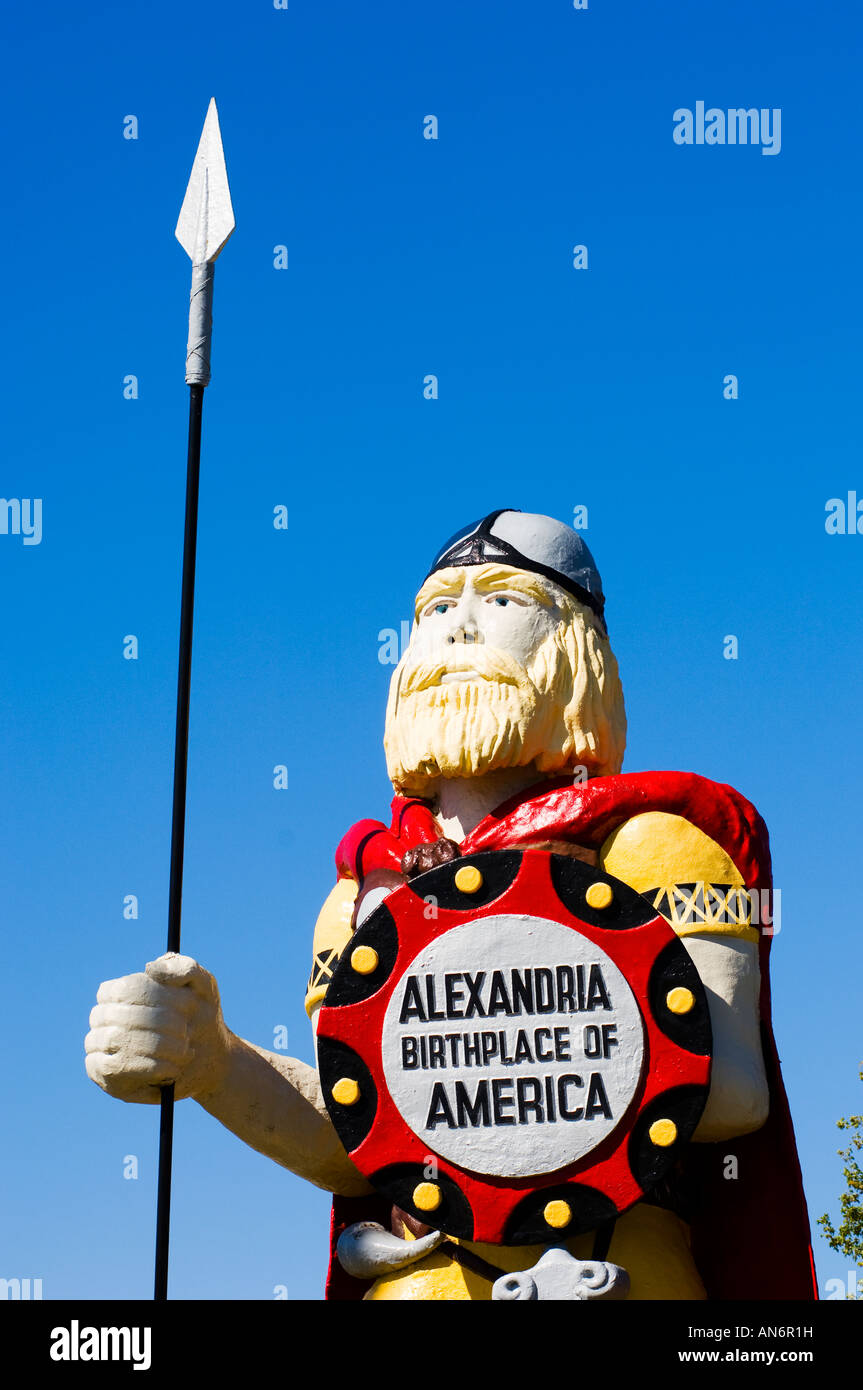 28 pieds de haut statue de grand viking à Alexandria, Minnesota Ole Banque D'Images