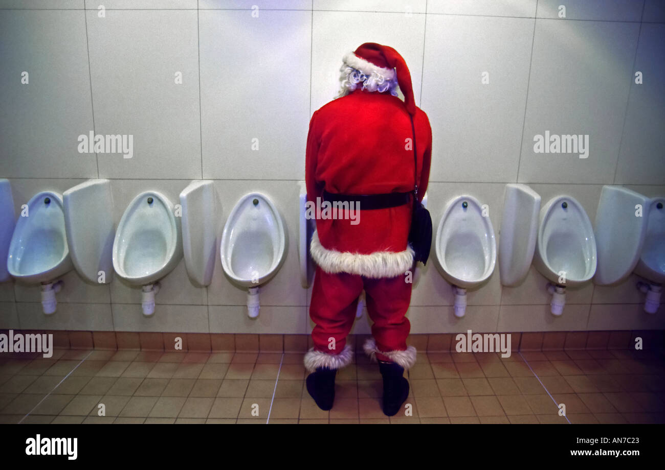 Santa claus father christmas toilet Banque de photographies et d'images à  haute résolution - Alamy