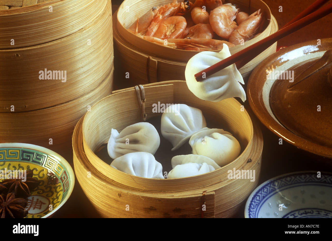 Chine Hong Kong Dim Sum alimentaire Banque D'Images