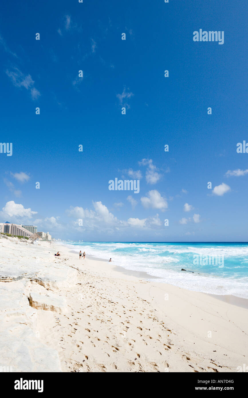 Playa Delfines, Cancun, péninsule du Yucatan, Quintana Roo, Mexique, Côte Des Caraïbes Banque D'Images