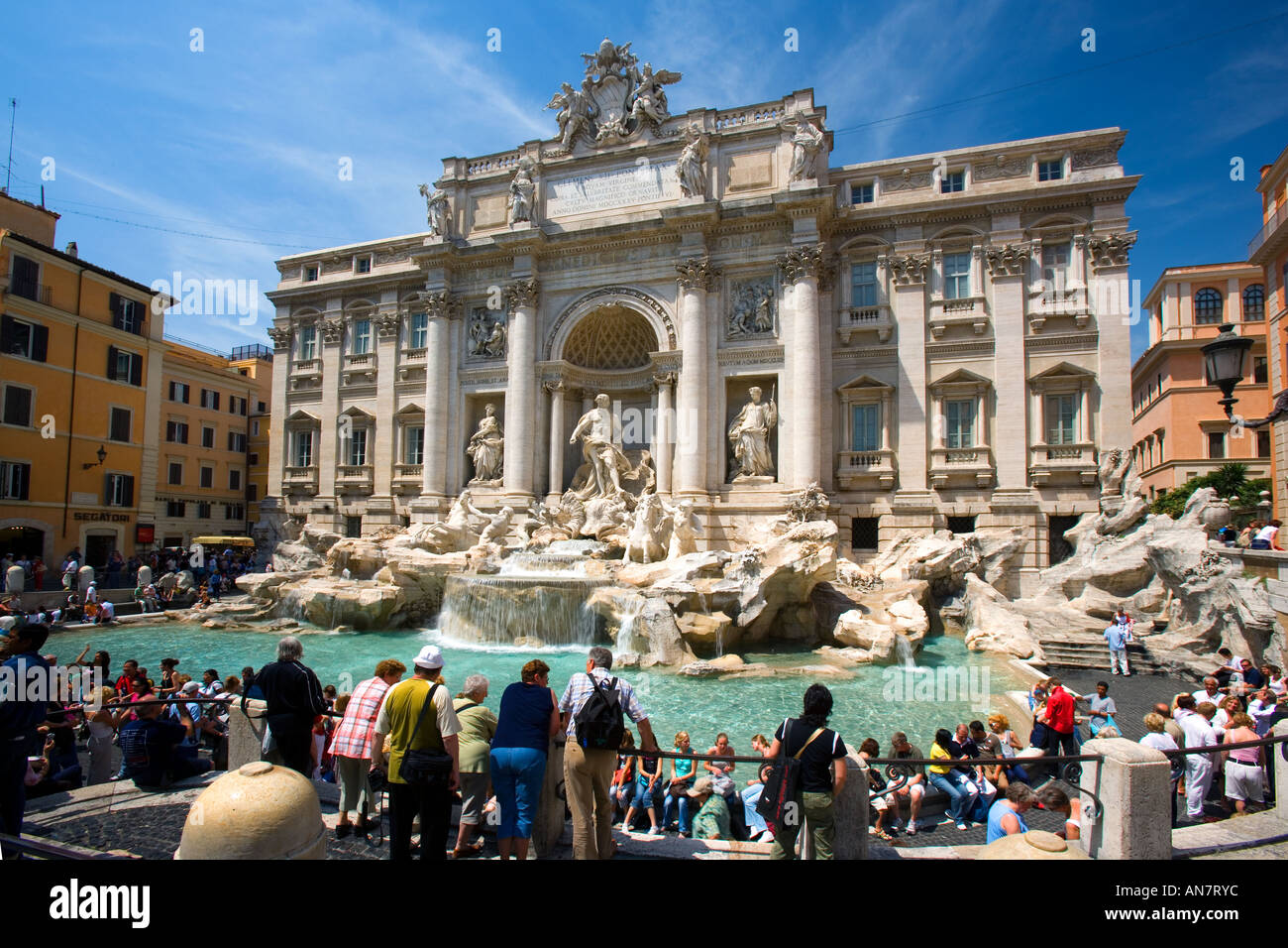 Italie Rome la fontaine de Trevi Banque D'Images