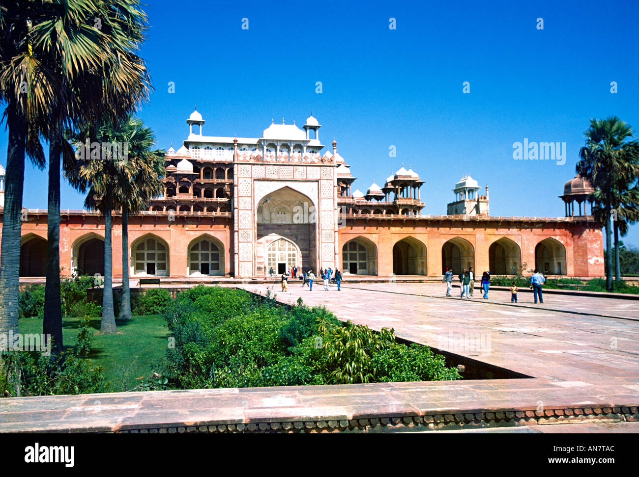 Mausolée de l'empereur moghol Akbar, Sikandra Banque D'Images