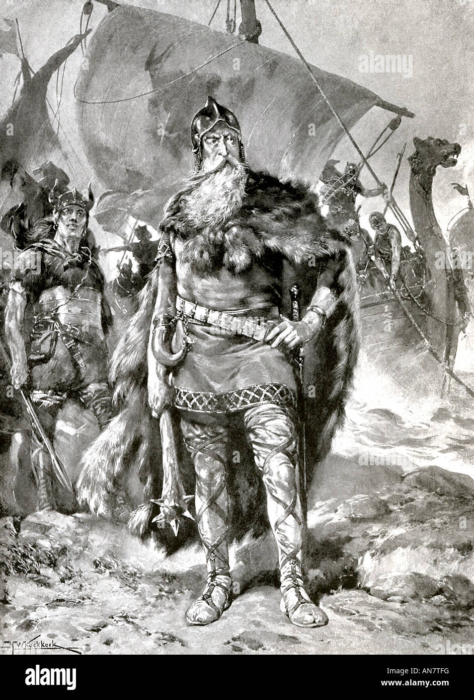 Rorik roi viking Banque D'Images