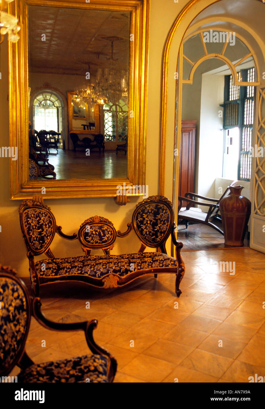Maison du patrimoine portugais de Goa. Menezes Braganza House, village Chandor, Goa, Inde Banque D'Images