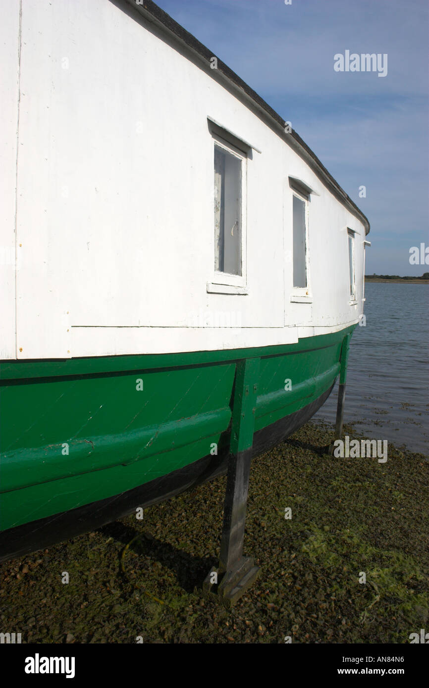 Hayling Island House Boat Banque D'Images