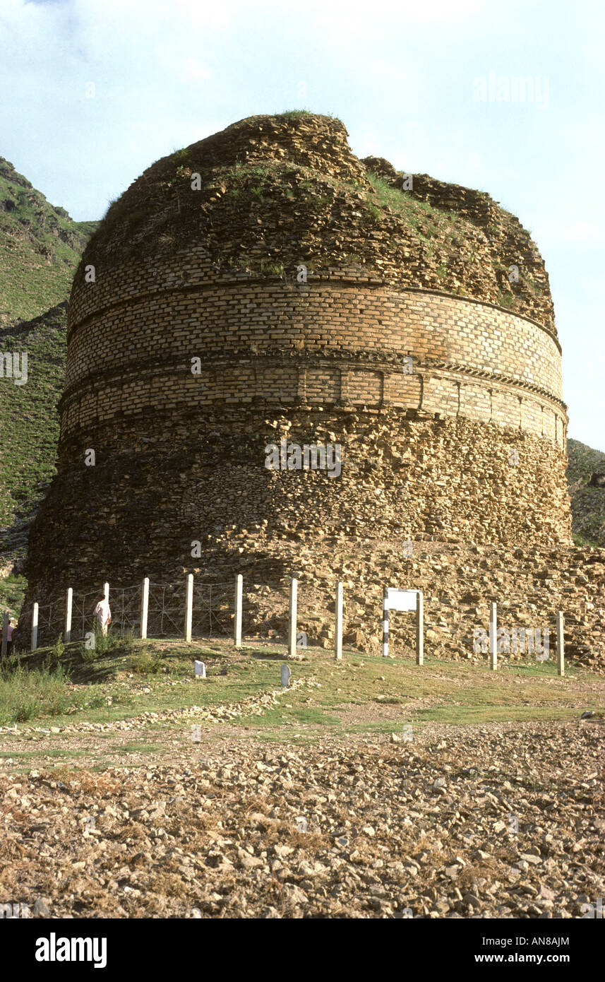 Shingerdar La vallée de Swat stupa bouddhiste ne le Pakistan Banque D'Images