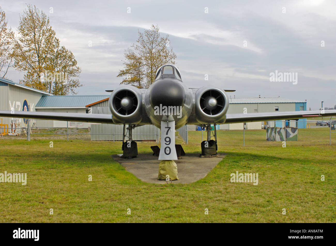 Parc du patrimoine de la Force aérienne de Comox Outdoor Air Force Museum Collection BC Canada Banque D'Images