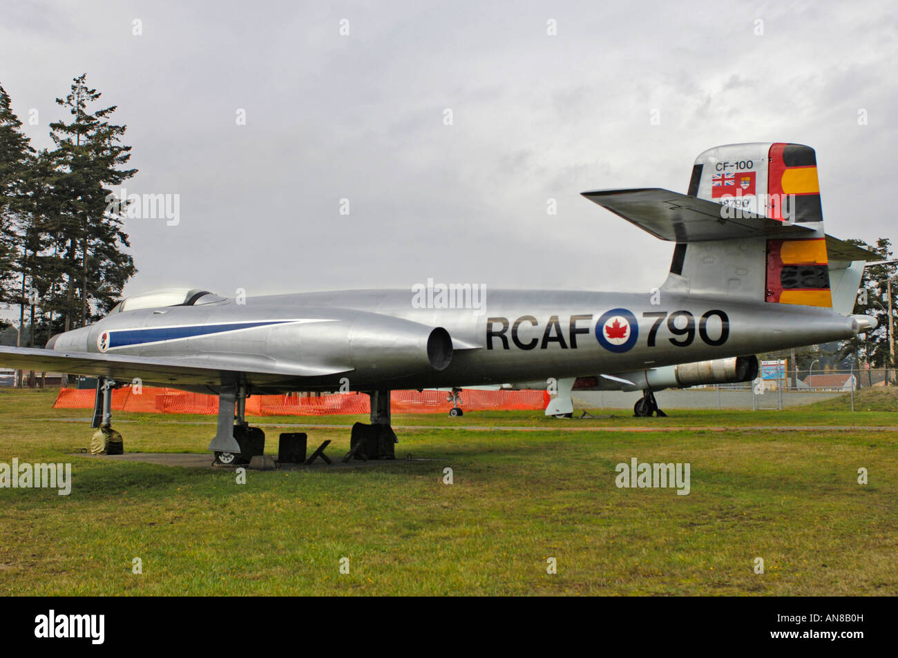 Parc du patrimoine de la Force aérienne de Comox Outdoor Air Force Museum Collection BC Canada Banque D'Images