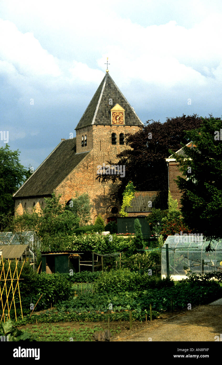 Batenburg Gueldre Pays-bas l'église du village Banque D'Images