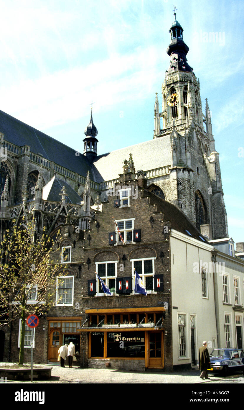 Brabant Breda Onze Lieve Vrouwe kerk town Banque D'Images