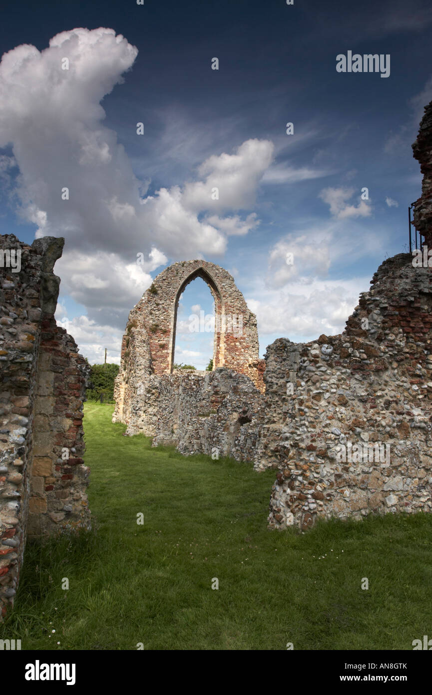 Les ruines de leiston, Suffolk, UK Banque D'Images