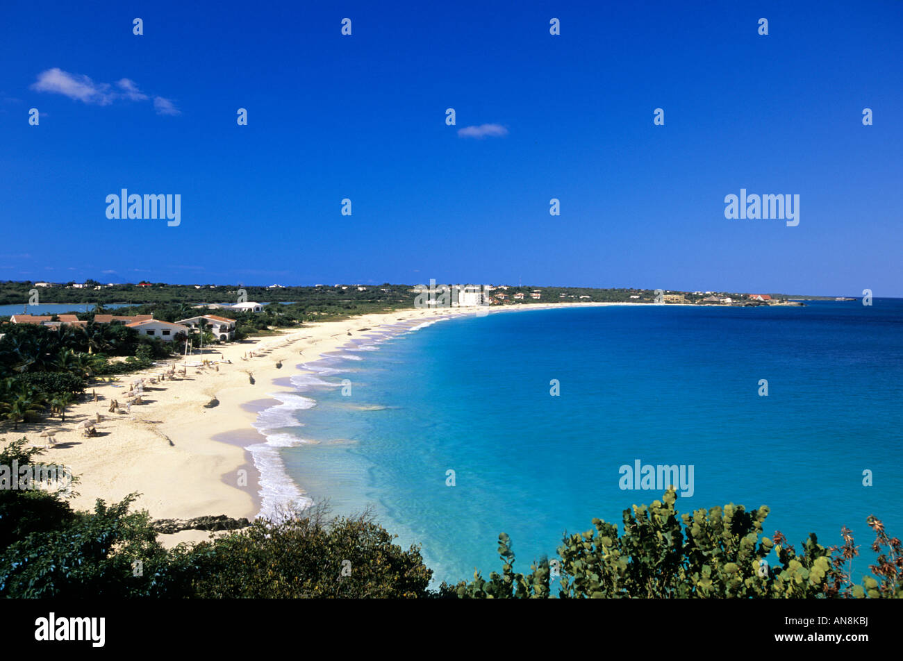 Mead's Bay Beach Anguilla Banque D'Images