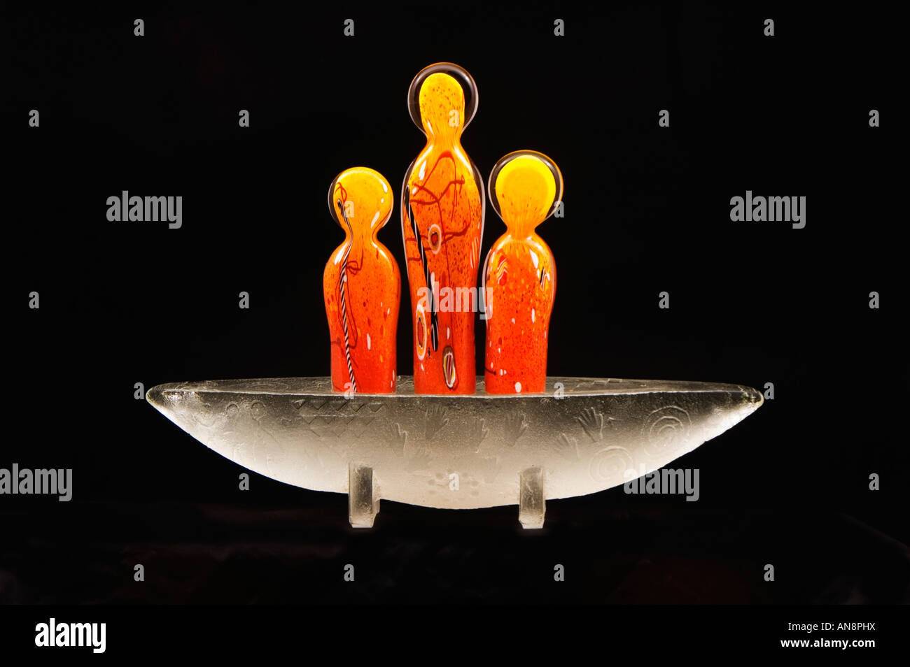 "L'esprit des bateaux glass art par Chris Pantano Sunshine Coast Australie Queensland Banque D'Images
