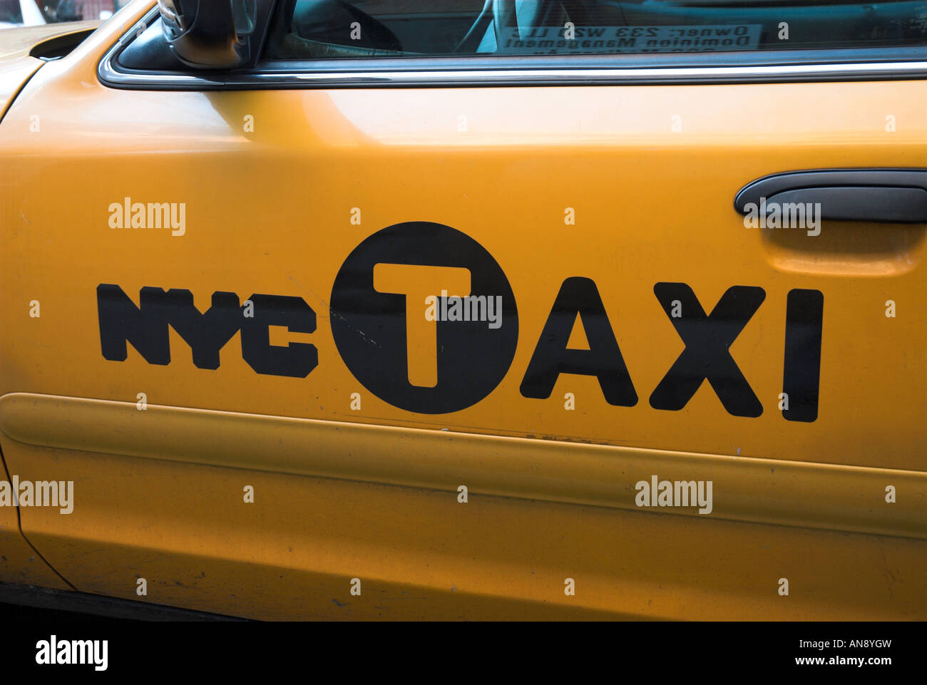 New York taxi jaune Banque D'Images