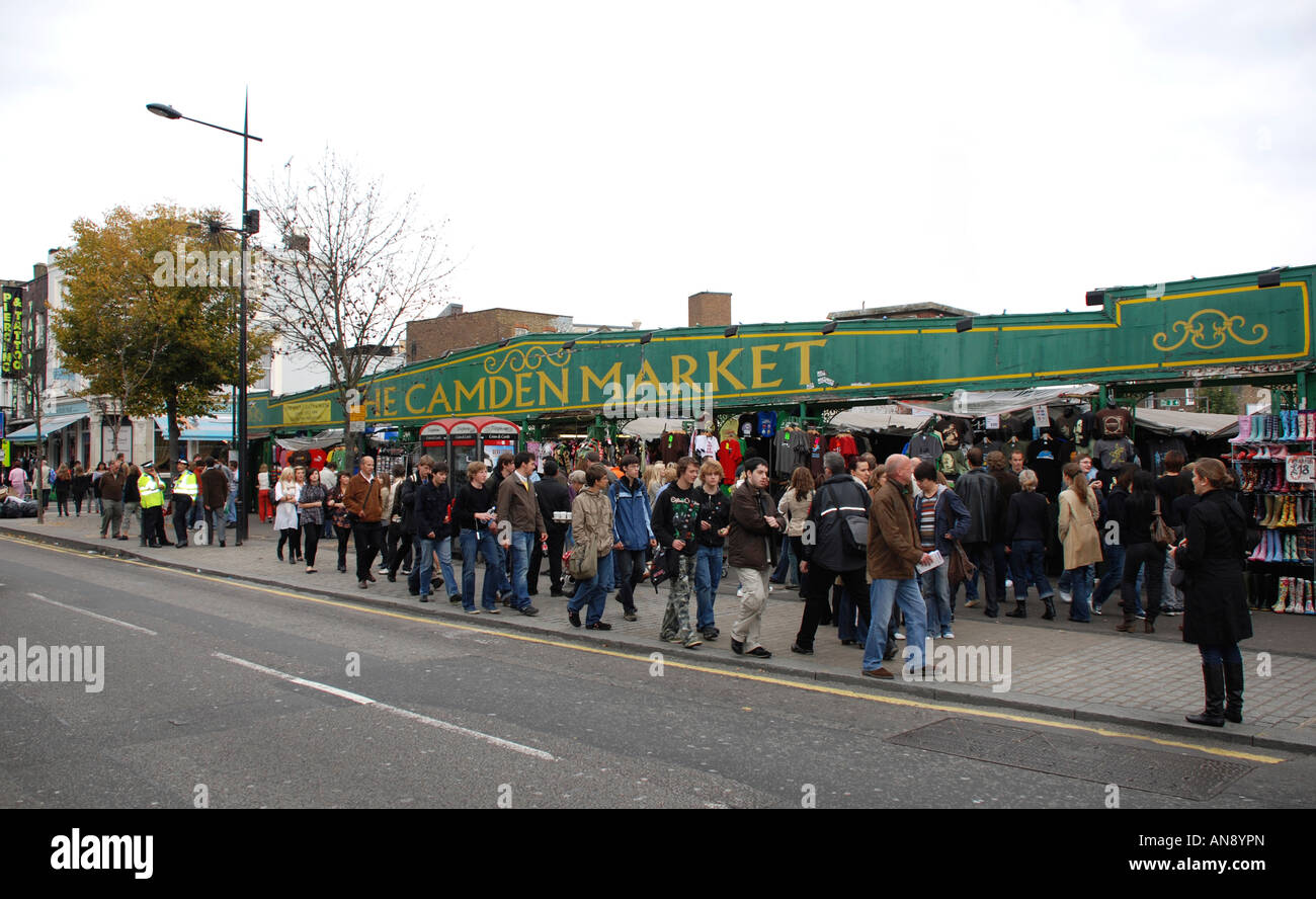 Marché de Camden Londres Banque D'Images