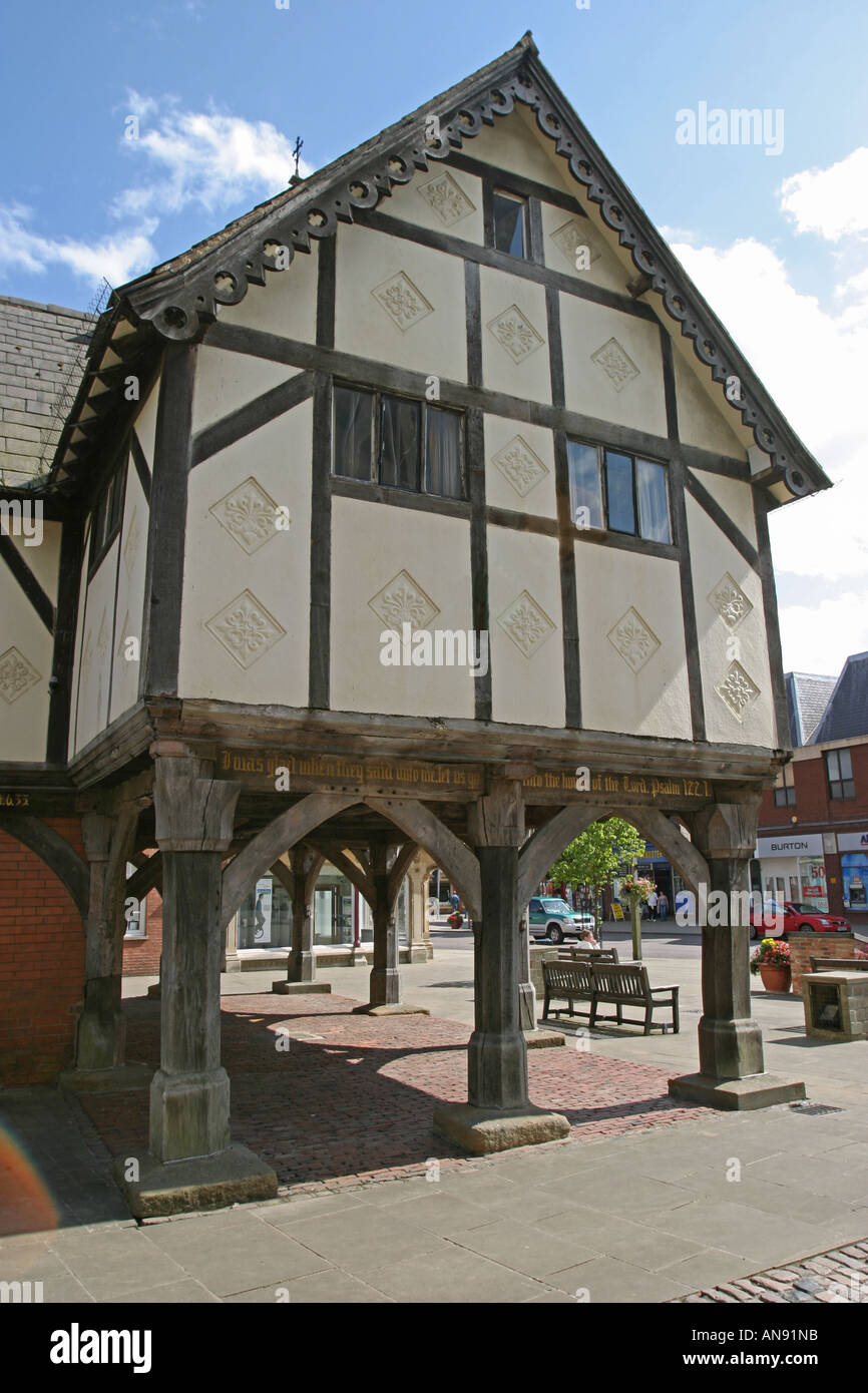 Vue détaillée de Market Harborough Grammer School Banque D'Images