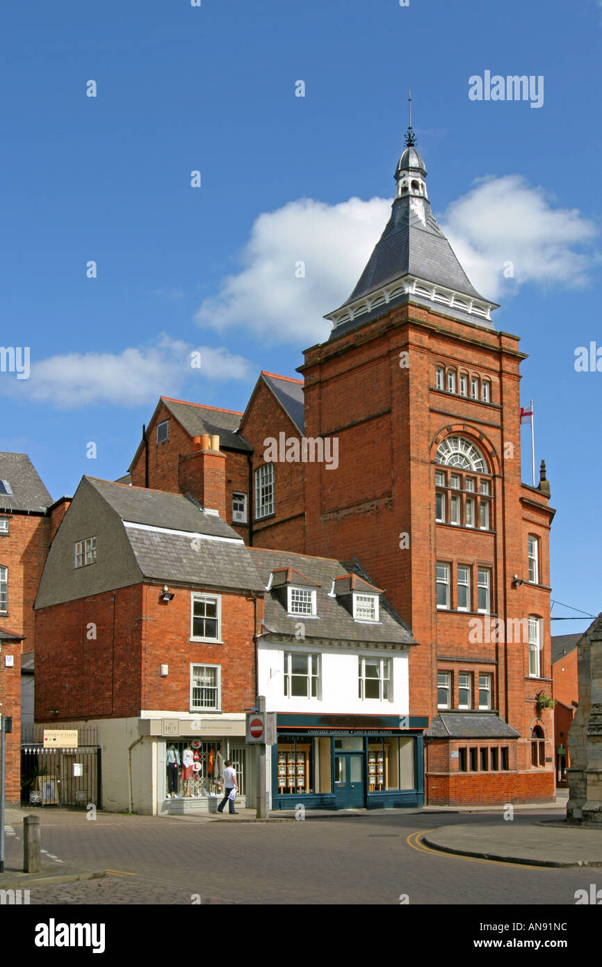 Les bureaux du Conseil de Market Harborough ( ex-usine Corset ) Banque D'Images