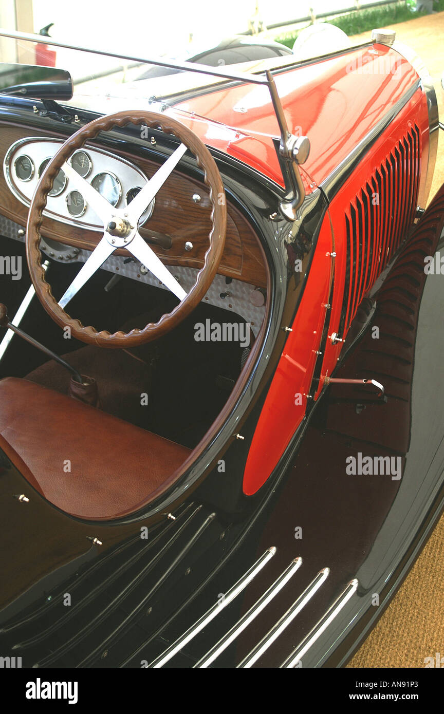 Tableau de bord et de pilotage Bugatti Banque D'Images