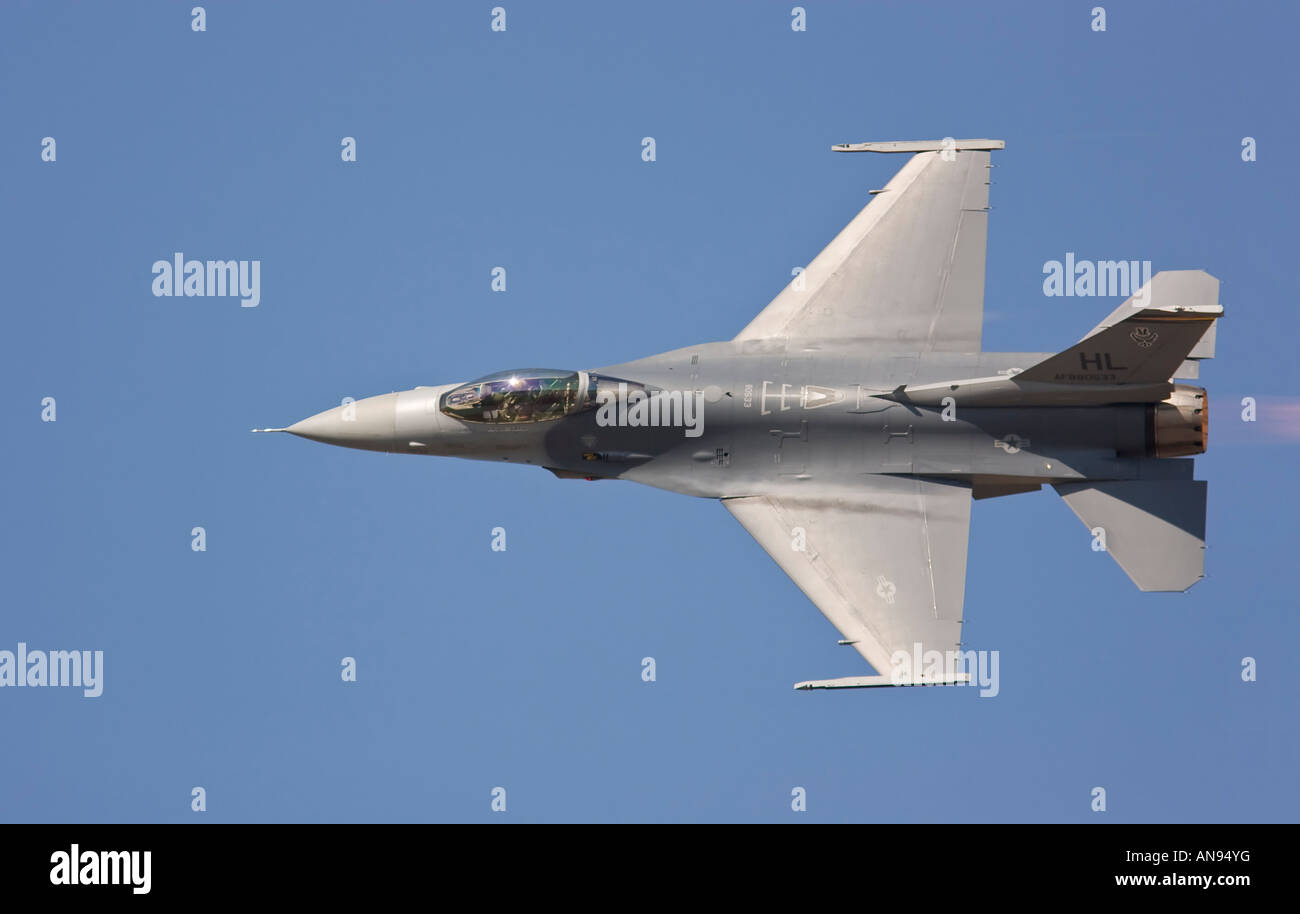 F 16 Fighting Falcon Viper top side view Banque D'Images