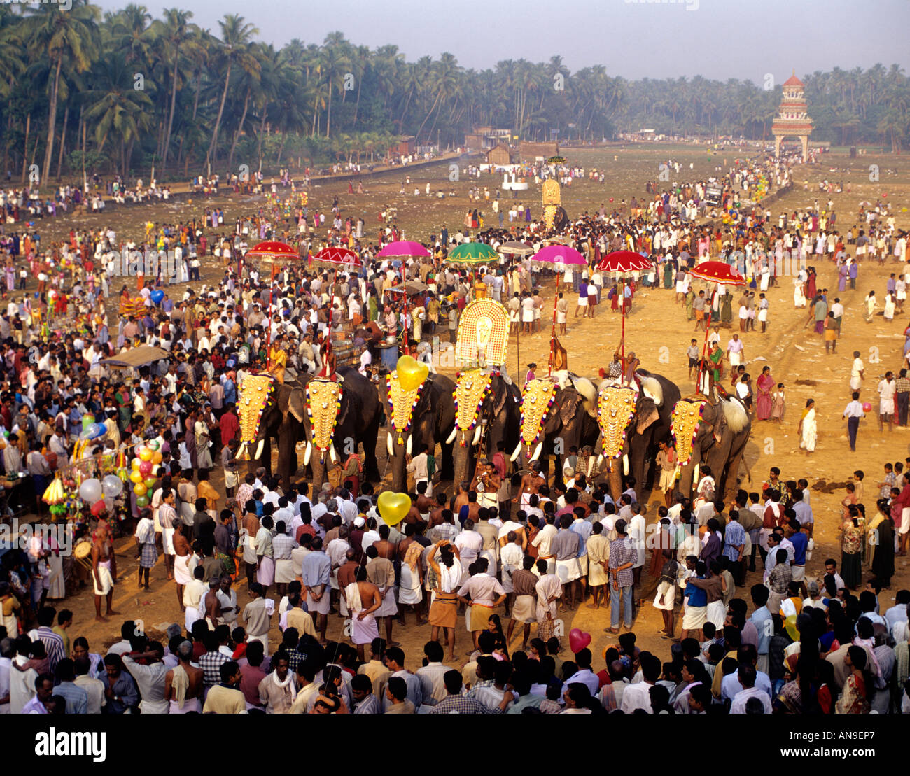 ARATTUPUZHA THRISSUR POORAM KERALA Banque D'Images