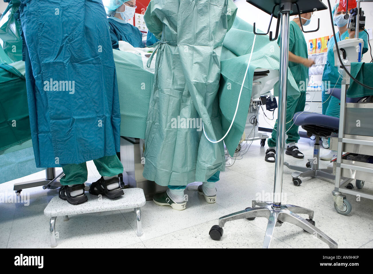 L'exécution de l'équipe de chirurgie de pontage cardiaque Banque D'Images