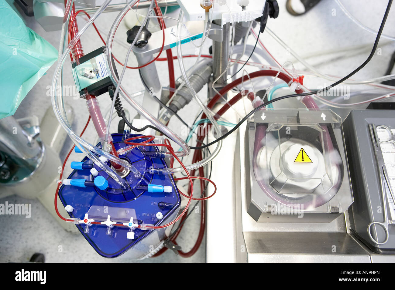 Heart-Lung Machine pour pomper le sang Banque D'Images