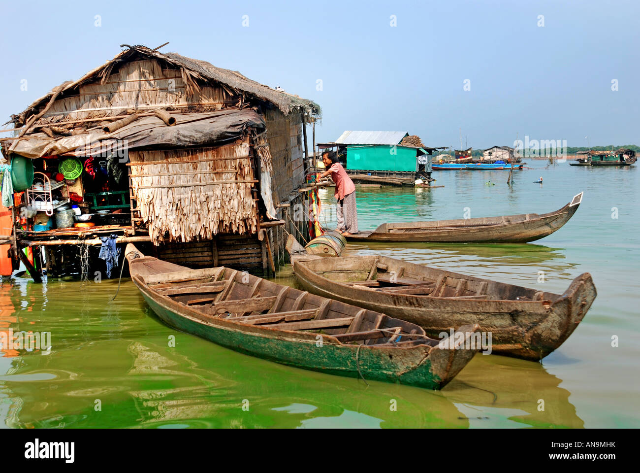 Vietnam Saigon Ho Chi Minh Mékong eau bateau Banque D'Images