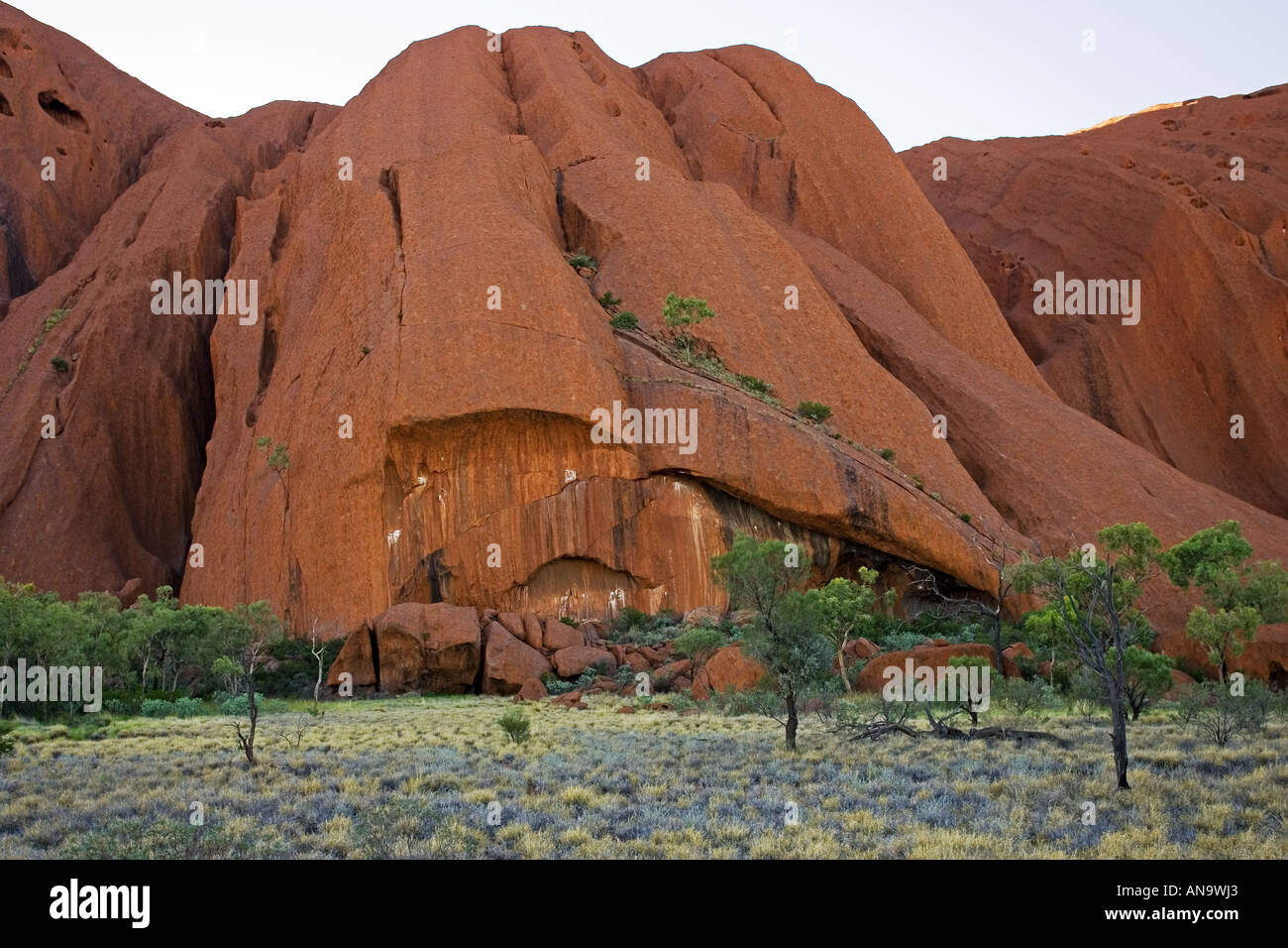 Ayers Rock Uluru Centre Rouge Australie Banque D'Images