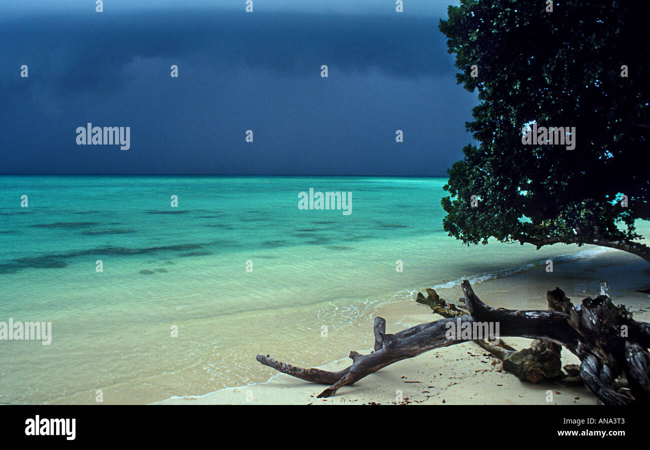 Grosse tempête à venir dans les îles Andaman, en Inde Banque D'Images