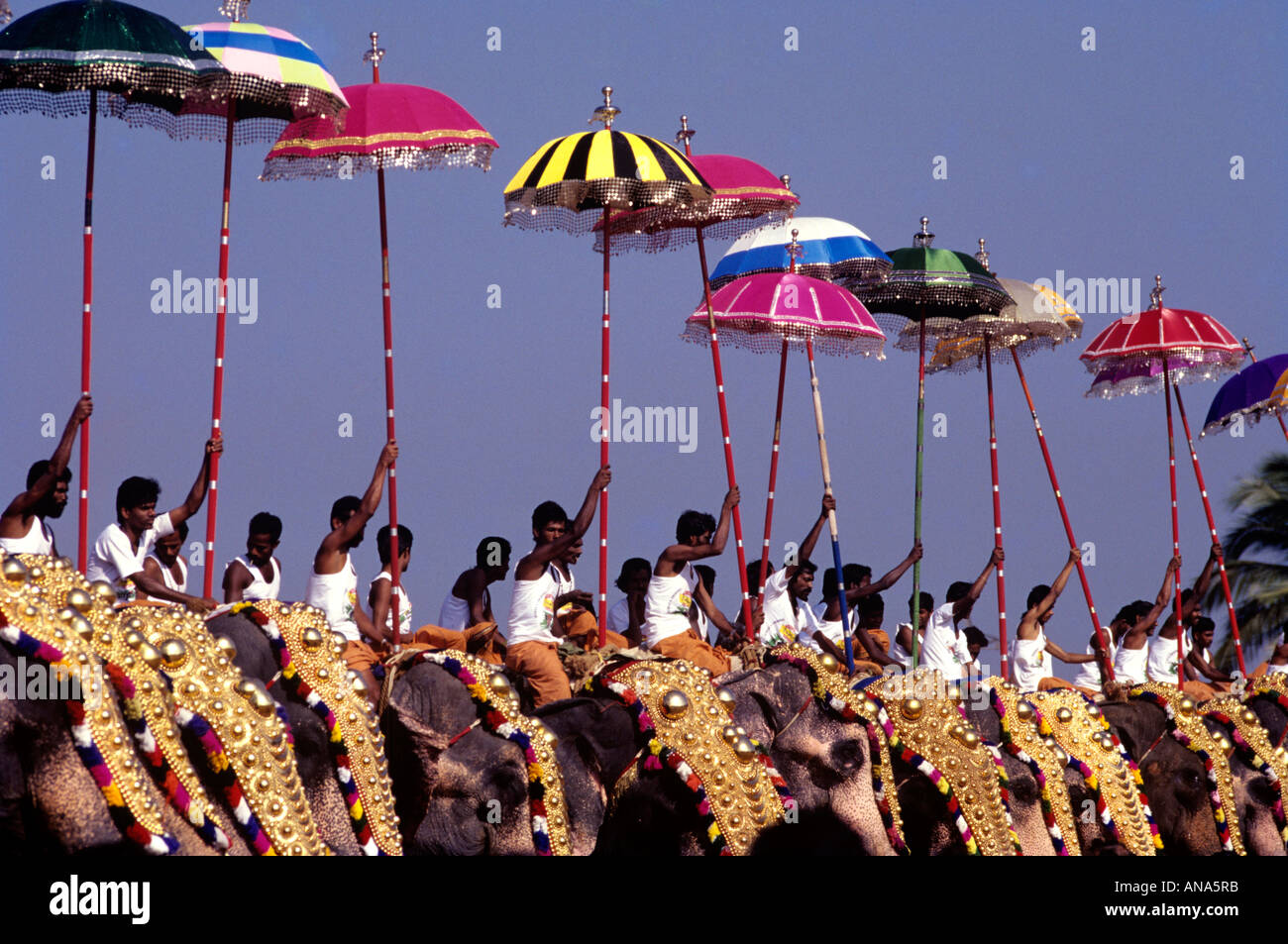 ARATTUPUZHA THRISSUR POORAM KERALA Banque D'Images