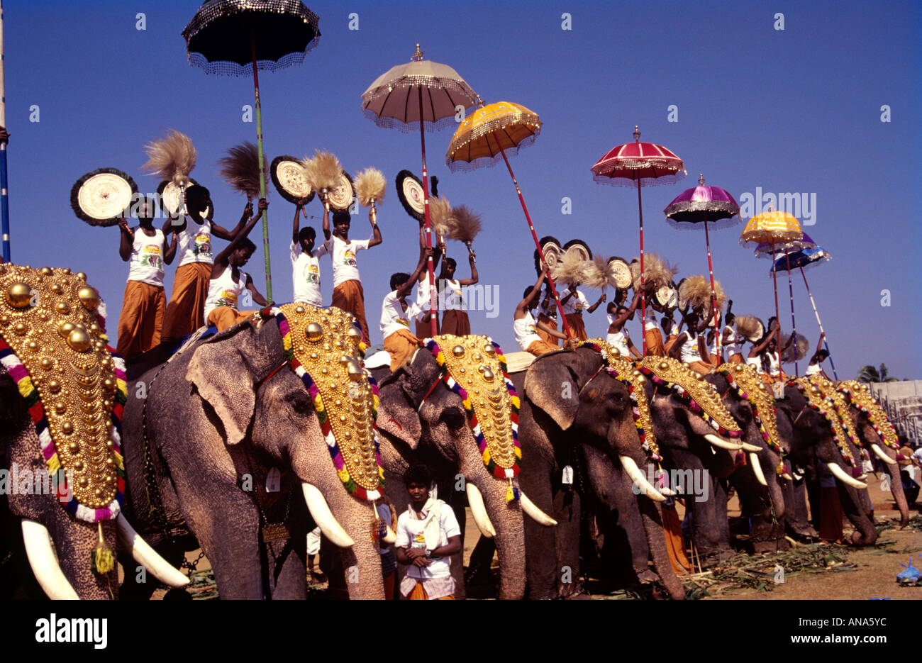 ARATTUPUZHA THRISSUR POORAM KERALA Banque D'Images
