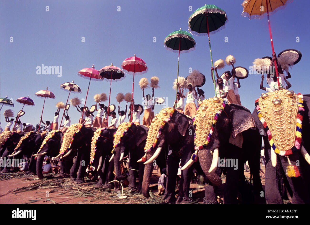 ARATTUPUZHA THRISSUR POORAM KERALA Banque D'Images
